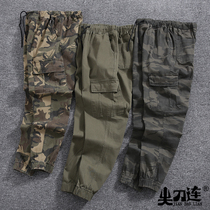 Sharp knife Even pure cotton Outdoor camouflate casual 90% Pants Spring Autumn Season Multiple Pockets Small Leggings Pants Men Wear-wear pants