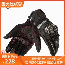 Starry Knight locomotive motorcycle protective breathable gloves carbon fiber hard case sheepskin riding anti-drop touch screen