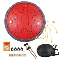 14-inch 15-tone d-tone arrow empty spirit no forgetting steel tongue drum percussion instrumental music color empty color lotus drummer disc
