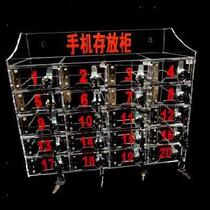Wall-mounted staff meeting storage box mobile phone storage cabinet wall-hanging transparent mobile phone safe deposit box plastic