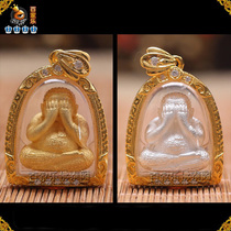 Thai handicraft brand Buddhist truffle Judged Rain Pendant Gold Plated Inlaid Drill Shell