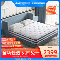 Gujia Coconut palm Simmons antibacterial and anti-mite latex mattress Brown mat White horse mat M0019B