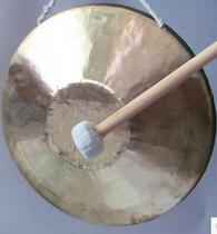 GAO HUYIN GONG BIG gong GONG LION GONG WITH GONG HAMMER WHITE COPPER DIAMETER 31CM GONG