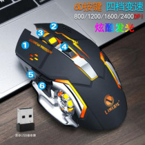 Power Magnesium X1 Rechargeable Wireless Mouse Colorful Backlight Game Electroplating Hot Wheel Mute Button Wireless Mouse