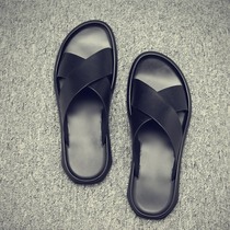 Mens slippers 2022 summer new fashion outdoor tide trawl infrared wearing cool drag trendy personality I drag sandals