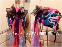 Customized Personality Childrens Balance Car Helmet Scooter Motorcycle Helmet Decoration Breadwork Dirty Braids