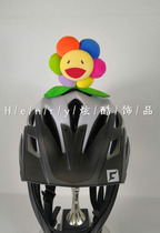 Childrens Balance Car Slide Adult Motorcycle Electric Ski Helmet Decoration Headwear Sunflower Smiley Face