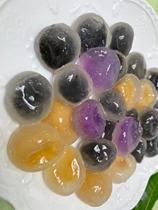 Crystal glutinous ball diamond small dumplings Sesame peanut purple potato three flavors 500 grams full 2kg