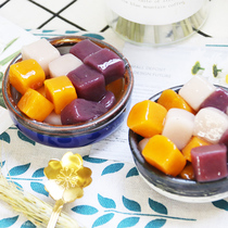 Square taro balls milk tea taro balls Zhangzhou four fruit soup ingredients sugar water ice porridge Lantern Lantern Adaziqq fruit 500g
