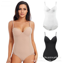 Summer ultra-thin harness one-piece shapelwear with bra closeout bunches waist womens beauty body shaping bunches postpartum slim fit
