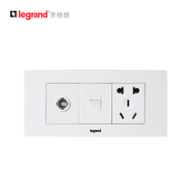 TCL Legrand switch socket Shang super wind 118 type three position panel five hole telephone TV panel