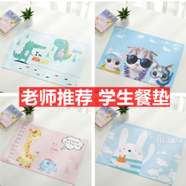  Childrens placemat Primary school student placemat Heat insulation table mat disposable cloth School first grade tablecloth waterproof and oil-proof