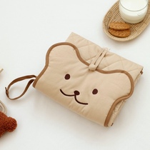 LLK | Korea chezbebe small Bear Baby Urine Cushion Portable Multifunction waterproof Leakproof Urine not wet