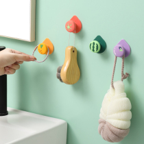 Fruit Hook Powerful Viscose Hook without marks Cute Sticking Hook Free of perforated walls Sticky Hook Room Dorm Female paste