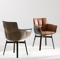 Nordic Rice Hulls Chair GRP Casual Single Chair Negotiating Chair DINING CHA High Backrest Swivel Sofa Chair