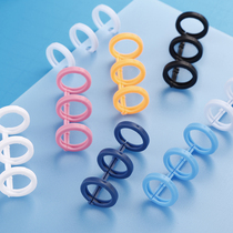Color plastic ring three holes porous notes inner page folder binding B5 paper 9 holes A5 loose leaf core 6 holes
