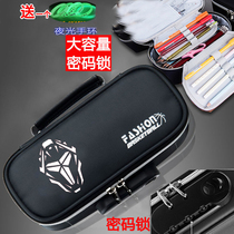 Basketball star peripheral pencil case Curry Owen stationery box Kobe multifunctional large capacity password lock pencil box