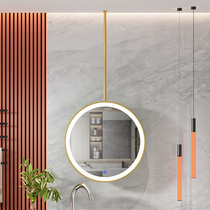 Intelligent bathroom mirror hanging mirror makeup mirror hotel hostel beauty salon ceiling toilet round mirror touch screen