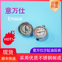 Wanshi swimming pool filter equipment accessories cylinder head stainless steel oil pressure gauge top-out side pressure gauge spot