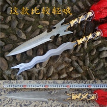 Stainless steel Zhang Feizhang eight snake spear gun overlord gun red tassel martial arts long gun show gun Dragon Spear
