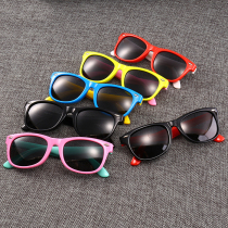 Fashion Little Kids Sunglasses Female Princess Anti-UV Personality Silicone Boy Sunglasses Tide Polarized Children Mirror
