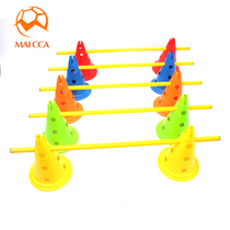 Sign barrel cone 30cm with hole roadblock sign pole training obstacle student football training hurdle sign bucket