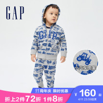 Gap male toddler LOGO dinosaur car printed sweatshirt 749379 spring new child clothing foreign gas hoodie