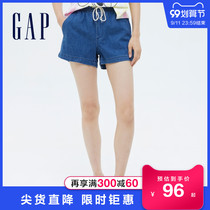 Gap women vintage cotton straight jeans 682195 2021 summer new ladies loose casual shorts