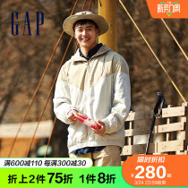 Gap Mens & Womens LOGO Thin Contrast Zippered Hood Jacket 833619 Spring 2022 New Casual Jacket