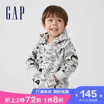 (HOZO joint) Gap male toddler grabbing suede hoodie 846283 springtime 2022 new childrens clothing