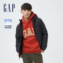 Gap Mens Womens Zipper Hooded Down Jacket 703960 2021 Winter New Fashion Solid Color Warm Jacket