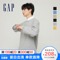 Gap mens high gram heavy cotton casual sweater 837452 2021 spring and summer new loose sports top men