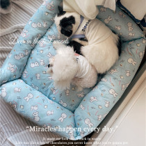 2022 New Summer Cold Sensation Fabric Pet Mat Cat Cool Mat Dog Kennel Dog Ice Mat Pet Ice Silk Bigice Nest