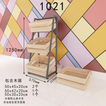 Supermarket vegetable and fruit shelf Nakajima display rack Multi-functional fresh fruit shelf Fruit shop fruit and vegetable rack 16