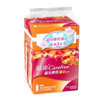 Carefree Jiao Shuang extraordinary absorption leak-proof lengthened 40 pieces X3 pack pads 17 9cm before and after menstruation 69