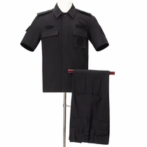 Black short sleeve speed dry as a training instructor clothes men and women security summer thin style training suit Outdoor duty suit