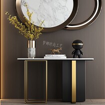 Italian light luxury style Marble entrance table Wall-by-wall entrance cabinet Entry hall entry Modern simple end view table