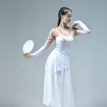 Classical dance body rhyme uniform female gauze folk dance jacket art test elegant Chinese dance base dance costume