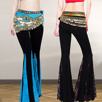  Belly dance pants practice clothing womens summer flared pants modal cotton dance performance 2021 new plus size