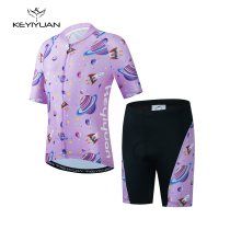 Guest Yiyuan 2022 New Children Bike Short Sleeve Riding Suit Summer Bike Blouses Mountain Bike Pants