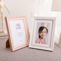 Photo frame set table creative photo studio childrens photo frame wedding photo frame 7 inches 6A4 retro resin small photo frame