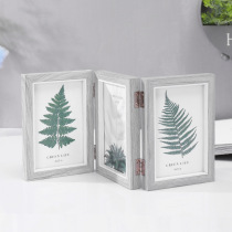 Triple Fold Folding Photo Frame Swing Table 6 Inch 7 Inch 8 Inch Fresh Nordic Ins Frame Conjoined Combo Like Frame