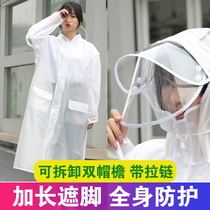 Rainjacket long full-body transparency protection single adult thickening hiking package fashion clothing