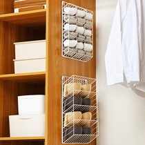 Wrought iron dormitory wardrobe socks underwear storage artifact household hanging underwear hanging bag hanging wall bedroom storage box