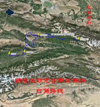 Xinjiang Nilke County Baili Gallery self-driving navigation route tourist Aowei track route