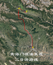 Qinghai Menyuan rape flower self-driving travel travel navigation map Aowei trajectory route