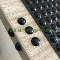 100 black silicone anti-collision rubber particles wardrobe door silencer cushion self-adhesive non-slip anti-collision pad 9 5*3 7