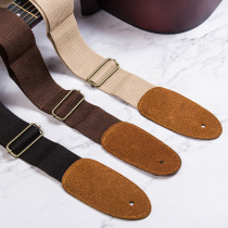 Guitar Strap Wholesale Cotton Folk Guitar Electric Guitar Classical Guitar Universal Leather Strap Shoulder Strap Wholesale