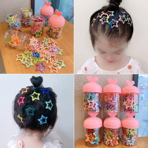 Girl star hairclip cute little baby hair card children five-pointed star hair jewelry Princess headdress broken hairclip bbclip