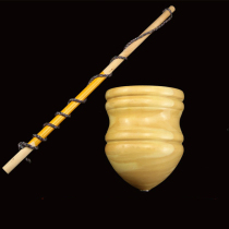Elderly Square Fitness Tops Adults Whip Up Ice Gaga Solid Wood Ice Toy Children Boy Nostalglowing Tops